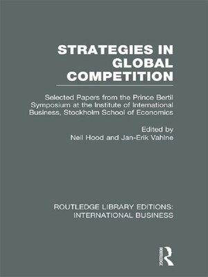 cover image of Strategies in Global Competition (RLE International Business)